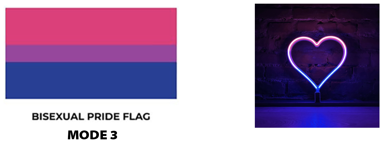 Bisexual Flag and Heart