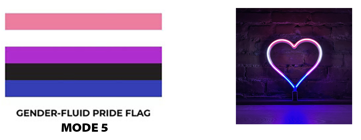 Genderfluid Flag and Heart