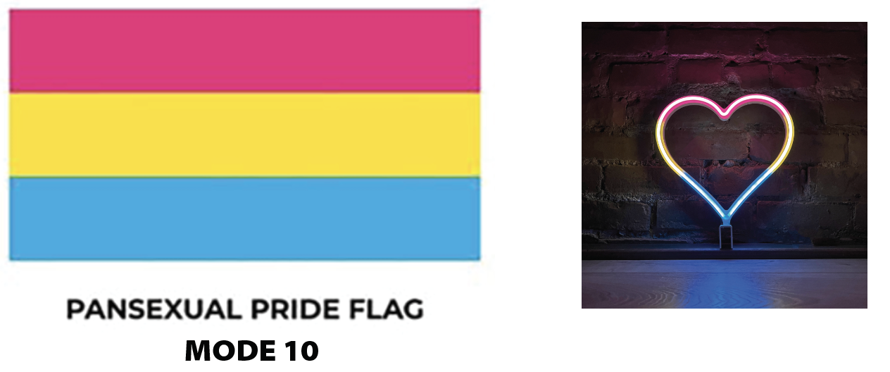 Pansexual Flag and Heart